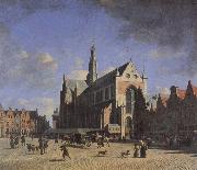 BERCKHEYDE, Gerrit Adriaensz. The Market Place and the Grote Kerk at Haarlem oil painting picture wholesale